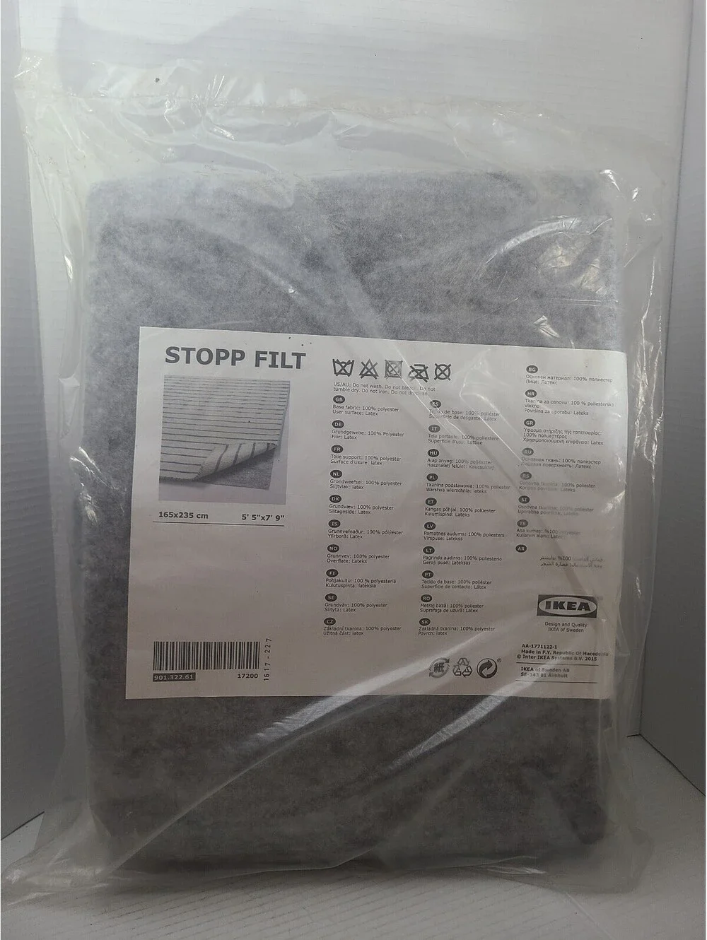 Ikea Stopp Filt Rug Underlay Mat Anti Slip 5'5